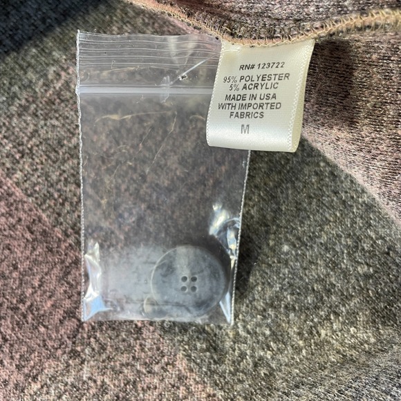 Xirena Jacket Coat Womens Medium Cole Plaid Mink Rose Soft Neutral USA - Picture 11 of 12